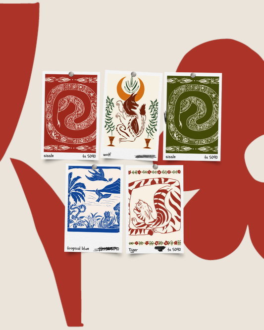 Wenskaarten set 2 stuks (10 kaarten)