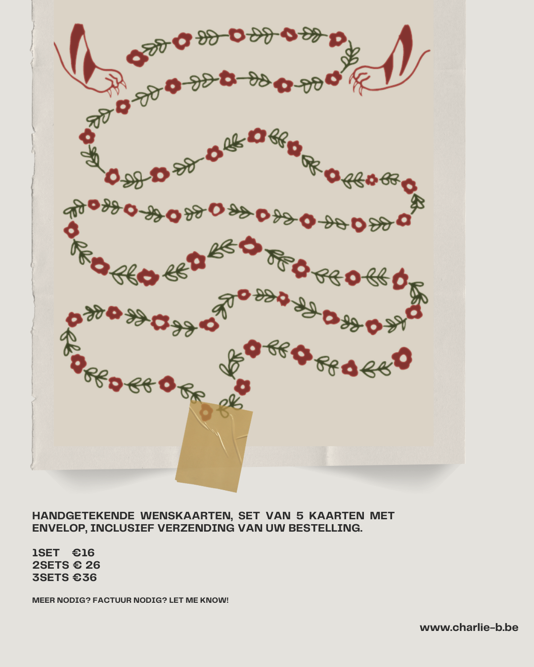 Wenskaarten set (5 stuks)